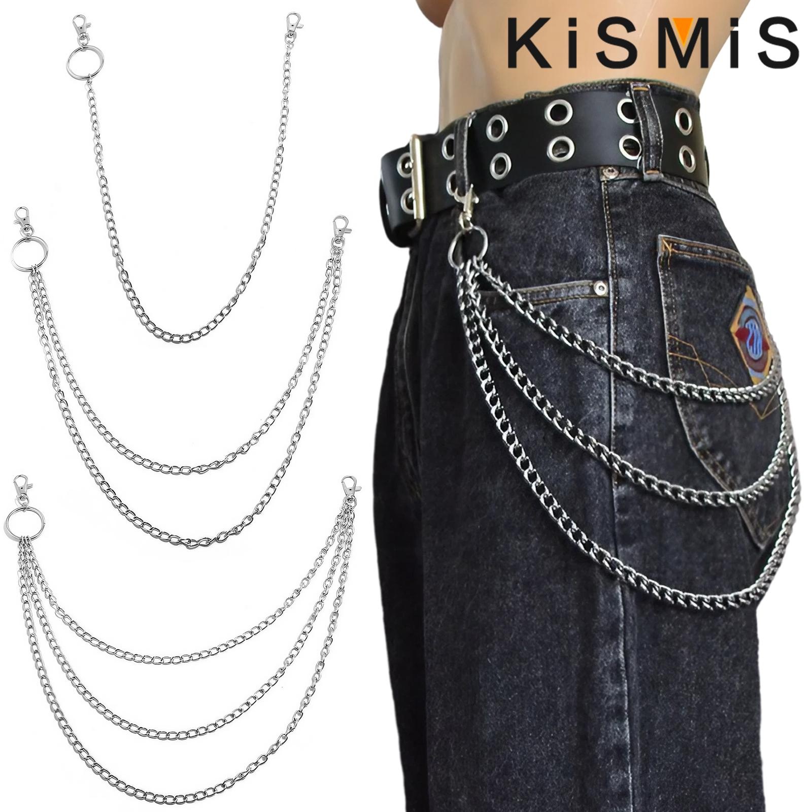 Body Jewelry For You - KISMIS 1PC Punk Street Keychain Trousers