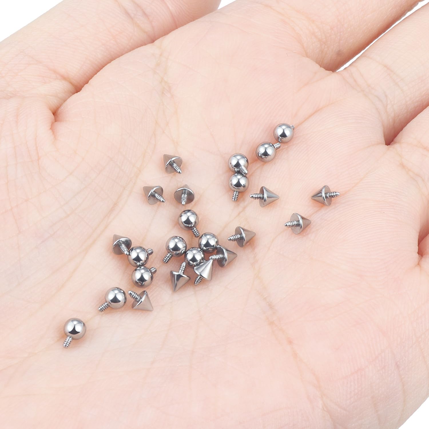 Body Jewelry Replacement Ball - Internally Threaded Replacement Balls for Lip