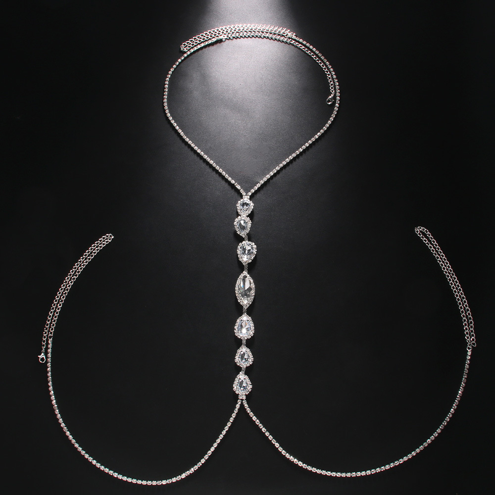Fashion Sexy Water Drop Neckla - Body Jewelry Retainers ulasan dan harga