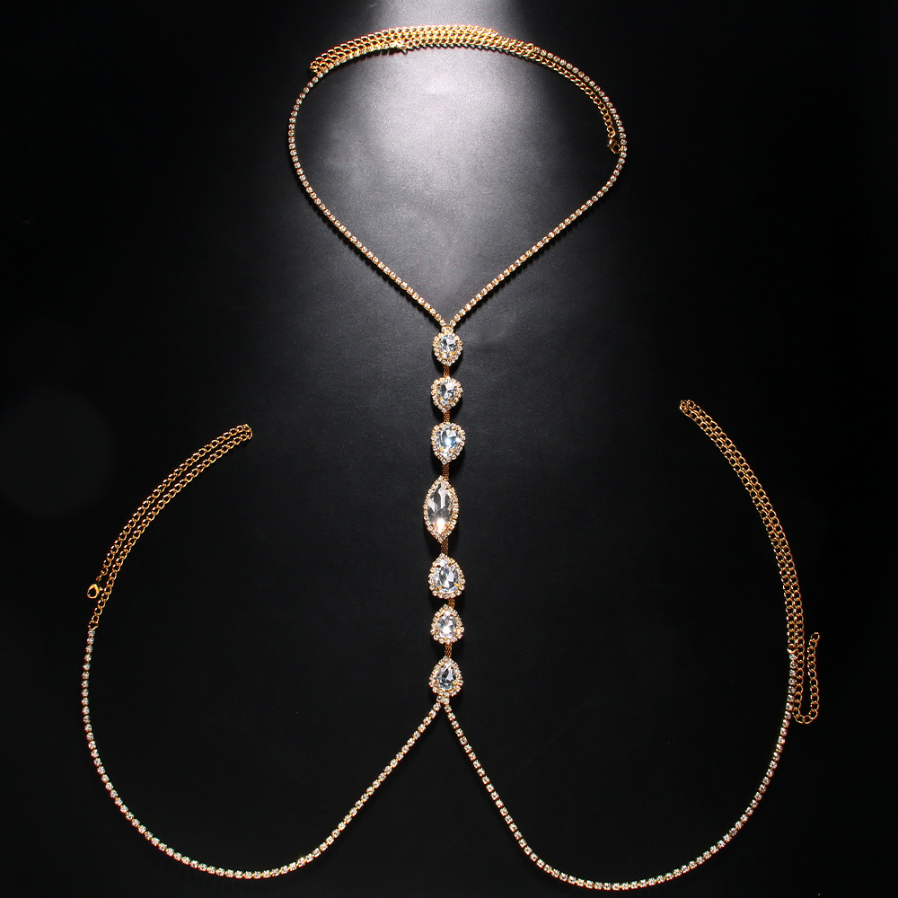Fashion Sexy Water Drop Neckla - Body Jewelry Retainers ulasan dan harga