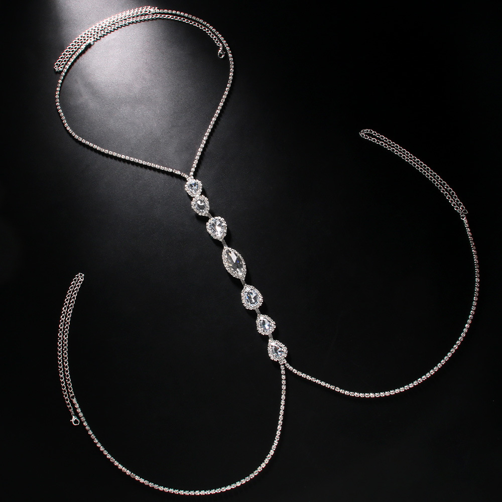 Fashion Sexy Water Drop Neckla - Body Jewelry Retainers ulasan dan harga