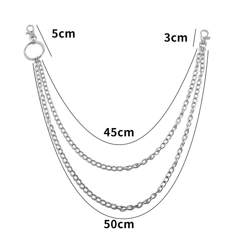 Metal Belt Chain HipHop Rock P - Body Jewelry Retainers ulasan dan harga