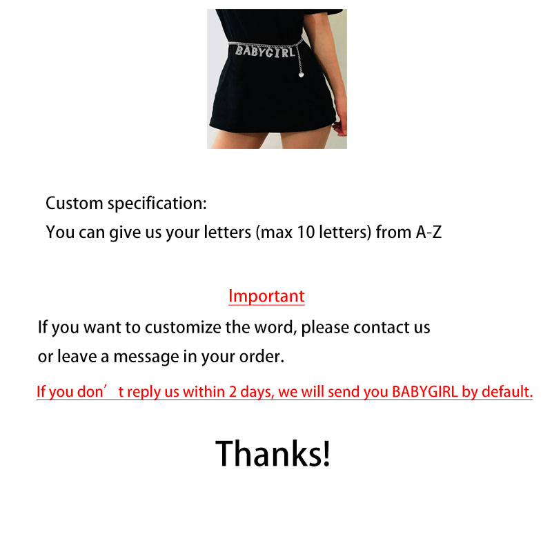 Custom Rhinestone Letters Baby - Body Jewelry For You ulasan dan harga