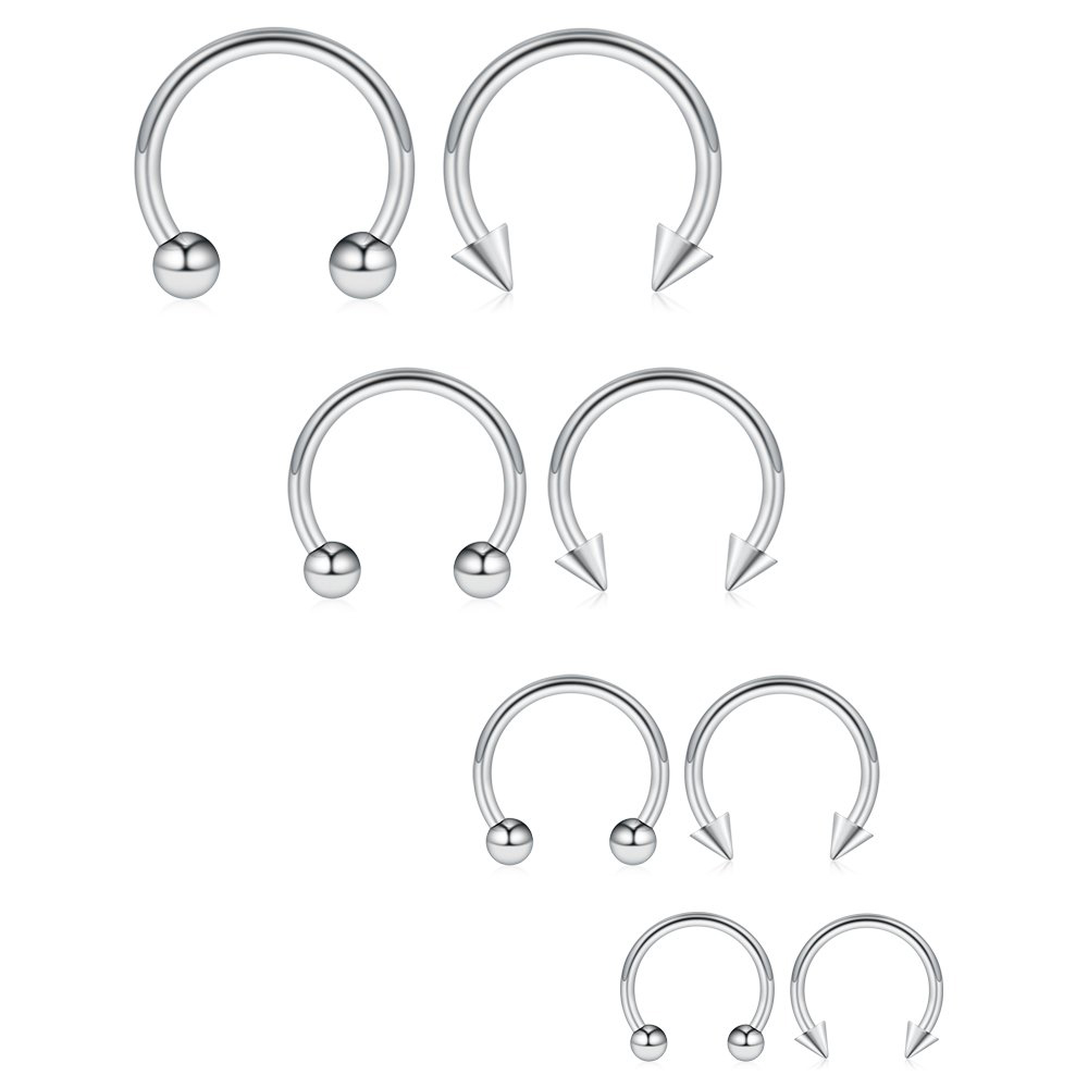 1PCS 16G Surgical Steel Nose S - Body Jewelry Surgical Steel ulasan dan harga