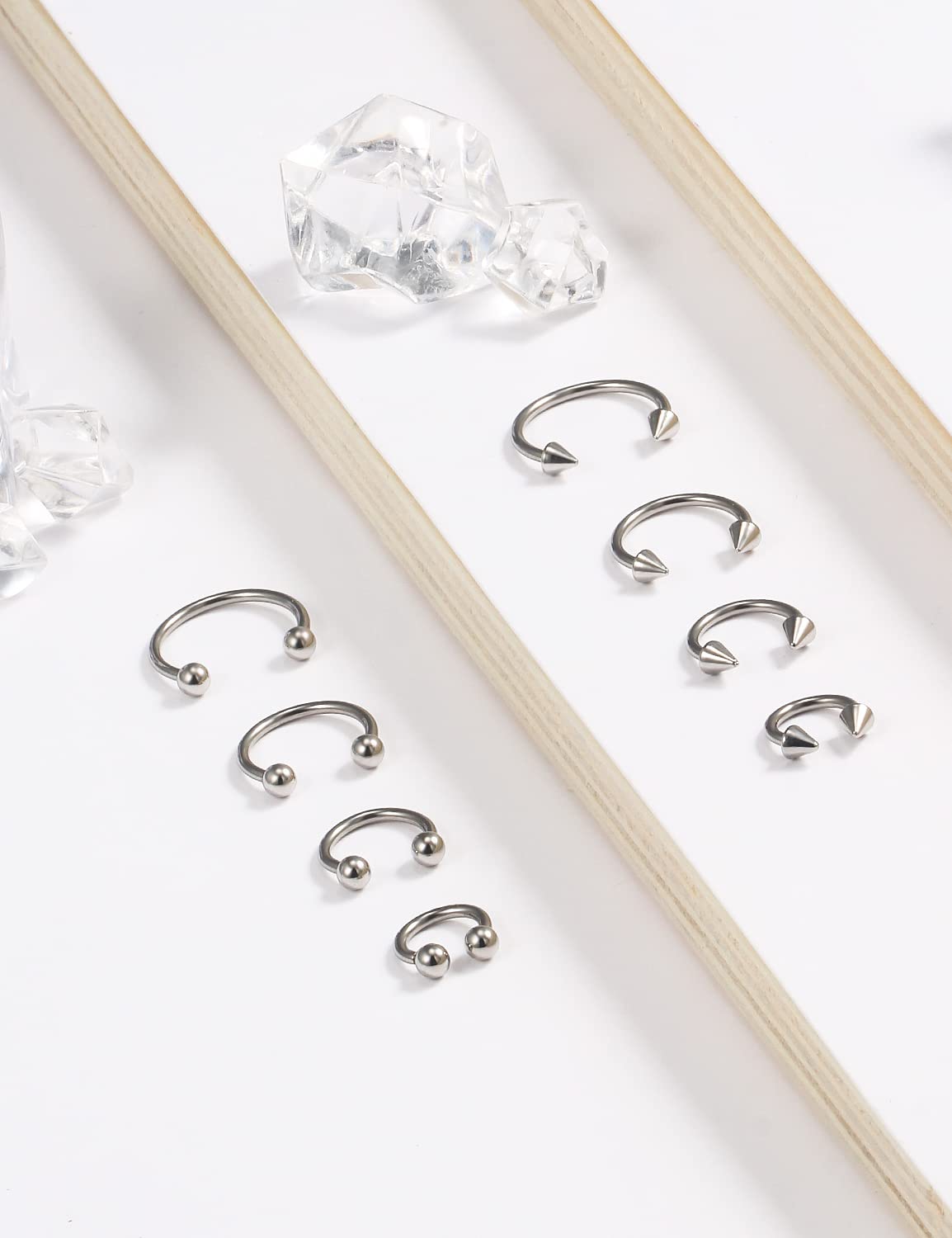 1PCS 16G Surgical Steel Nose S - Body Jewelry Surgical Steel ulasan dan harga