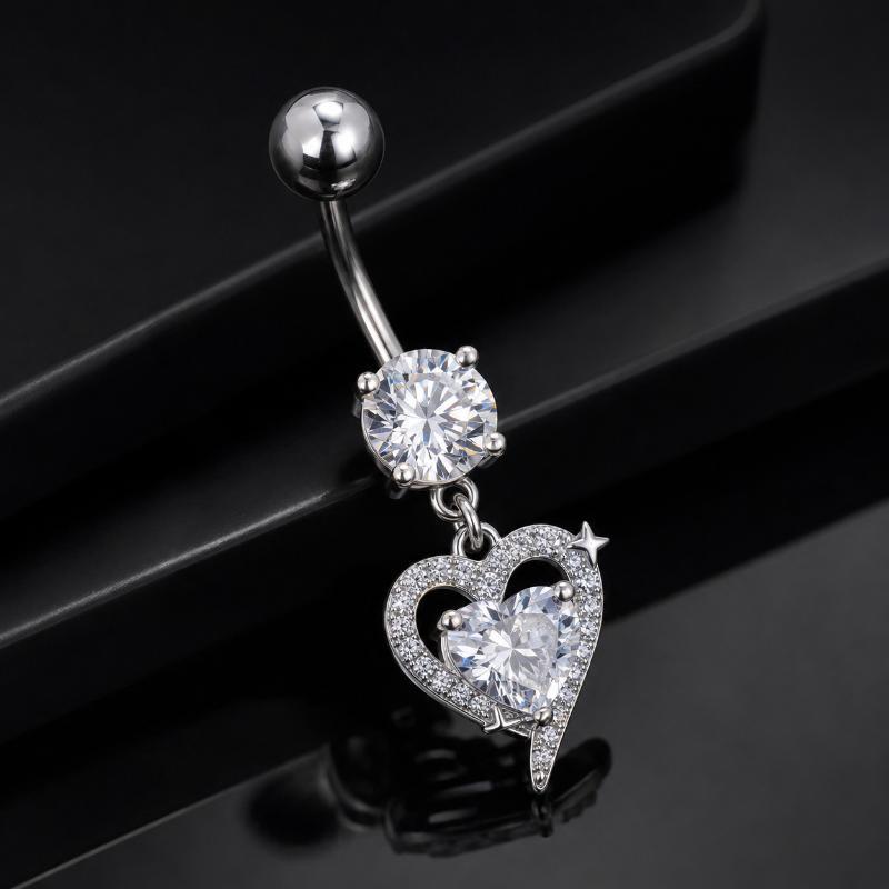 Surgical Steel Dangle Belly Bu - Body Jewelry Surgical Steel ulasan dan harga