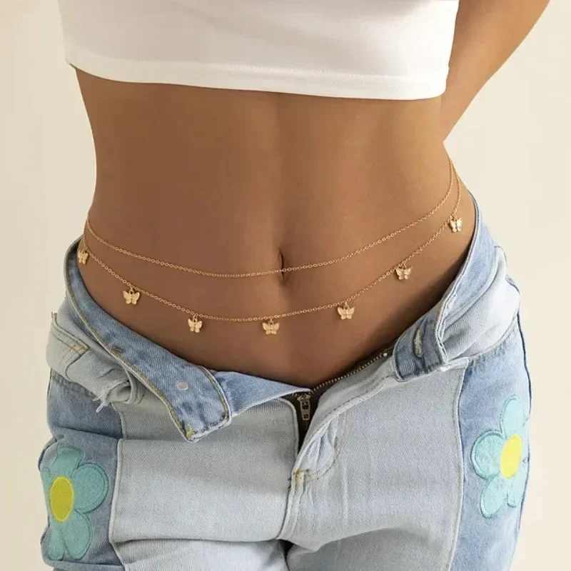 New Charm Sexy Double Layer Bu - Body Jewelry For You ulasan dan harga