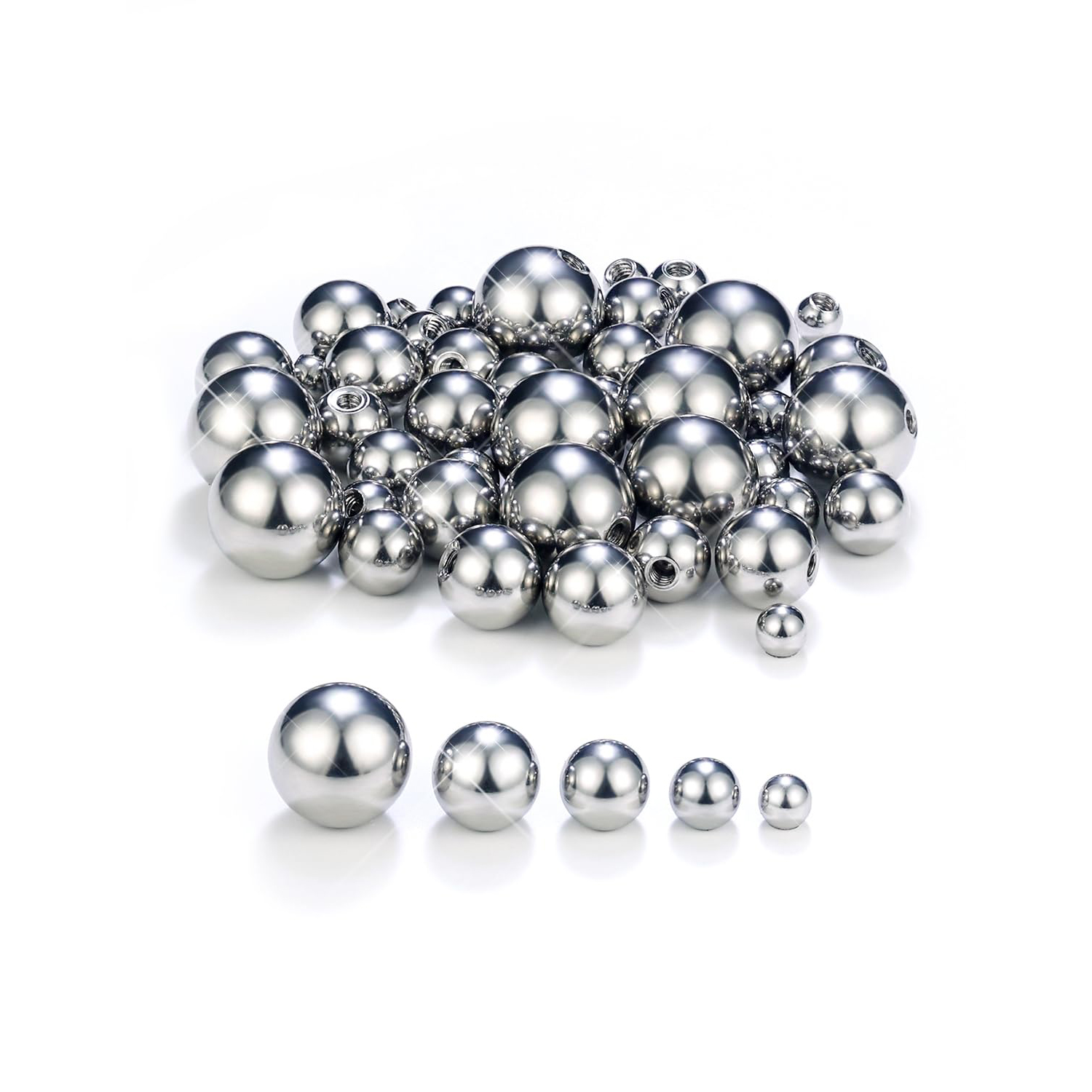 14G 3mm 4mm 5mm 6mm 8mm Extern - Body Jewelry Replacement Ball ulasan dan harga