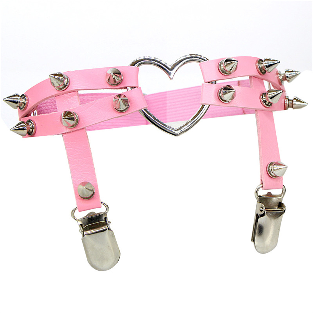 1Pcs Women Punk Goth Heart PU  - Body Jewelry For You ulasan dan harga