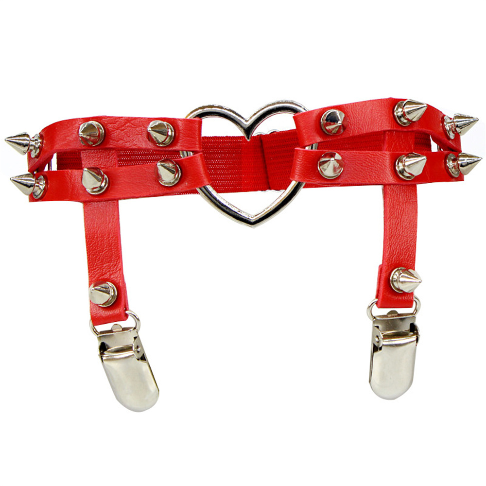 1Pcs Women Punk Goth Heart PU  - Body Jewelry For You ulasan dan harga
