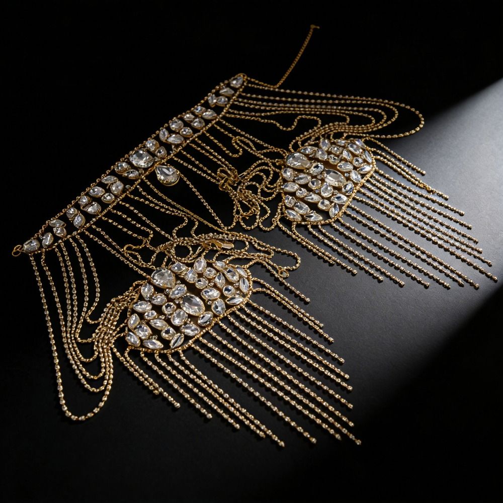 Luxurious Design Rhinestone Sh - Body Jewelry Necklace ulasan dan harga